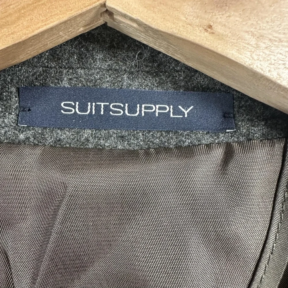 Suitsupply Blazer Mens 42 EU XS Gray Circular Wool Flannel VBC Sport Coat Jacket
